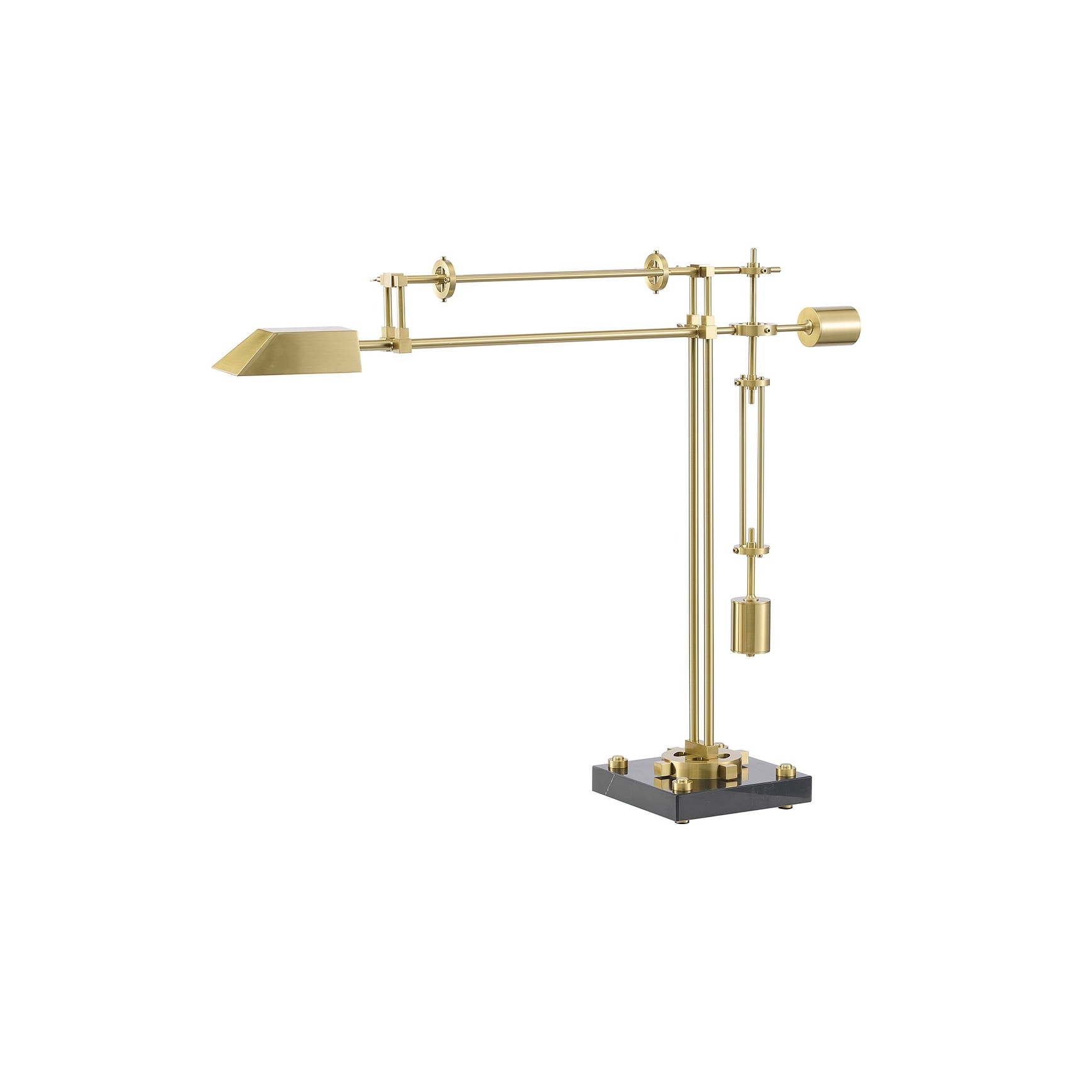 Transitional 1-Light Brass Iron LED Table Lamp