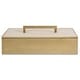 preview thumbnail 1 of 3, Uttermost 18110 Wessex 4-3/4" Tall MDF and Metal Boxes Brass / White