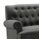 preview thumbnail 6 of 70, Moser Bay Arete Upholstered Tufted Settee Chesterfield Style Loveseat, Velvet or Linen