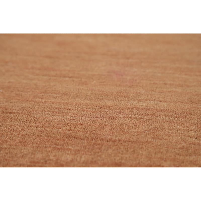 Brown Tribal Gabbeh Rug Handmade Modern Wool Carpet - 4'1" x 5'9"