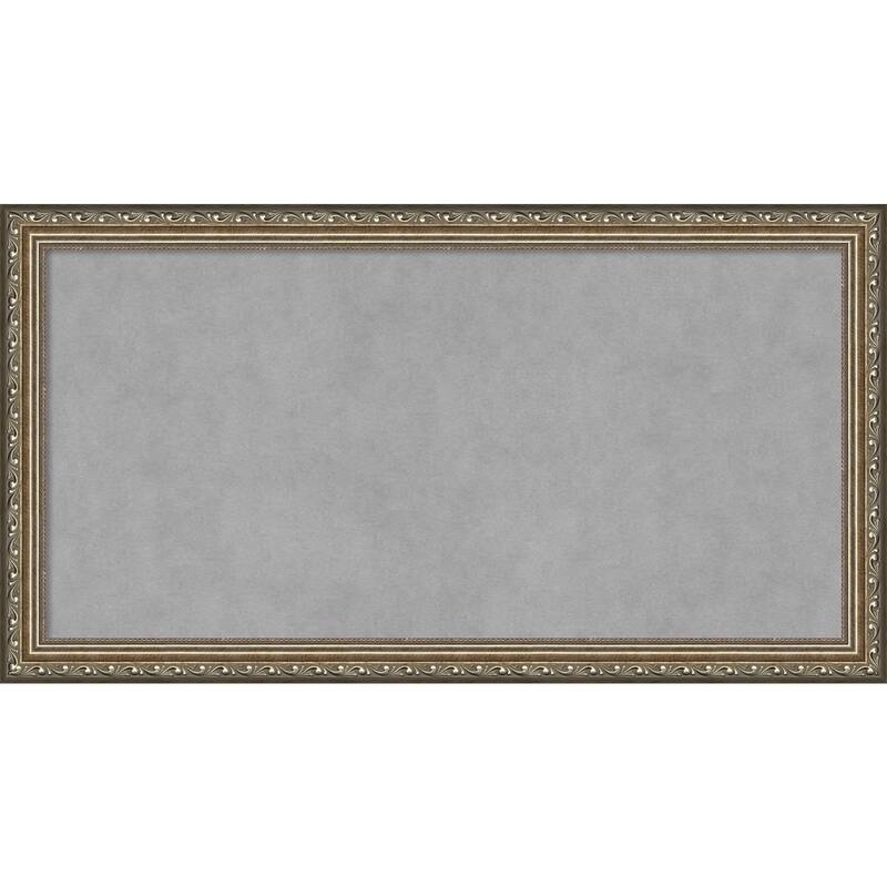Framed Magnetic Board, Parisian Silver - medium - 27 x 15-inch