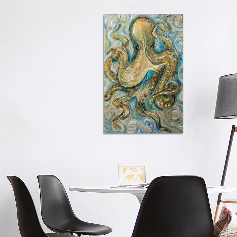 iCanvas "Octopus Tango" by Linda Olsen Canvas Print - 40x26x1.5