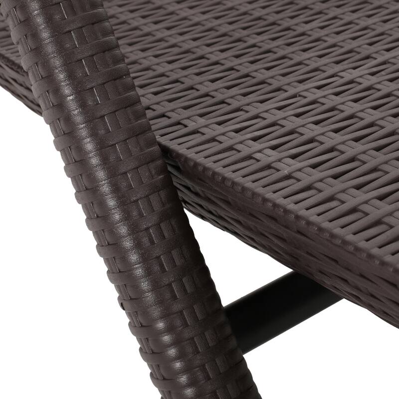 Resin Wicker Reclining Chair, Weather-Resistant Patio Chair Chaise Lounge Chair with Elegant Hand-Crafted Design