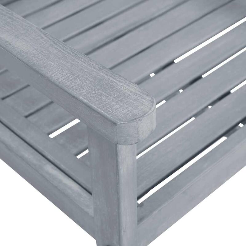 vidaXL Patio Chairs Outdoor Chair with Cushions for Deck Solid Wood Acacia