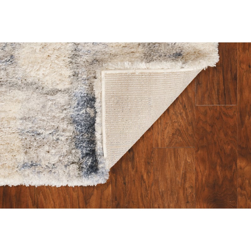 Porch & Den Corso Ivory / Blue Color Block Rug