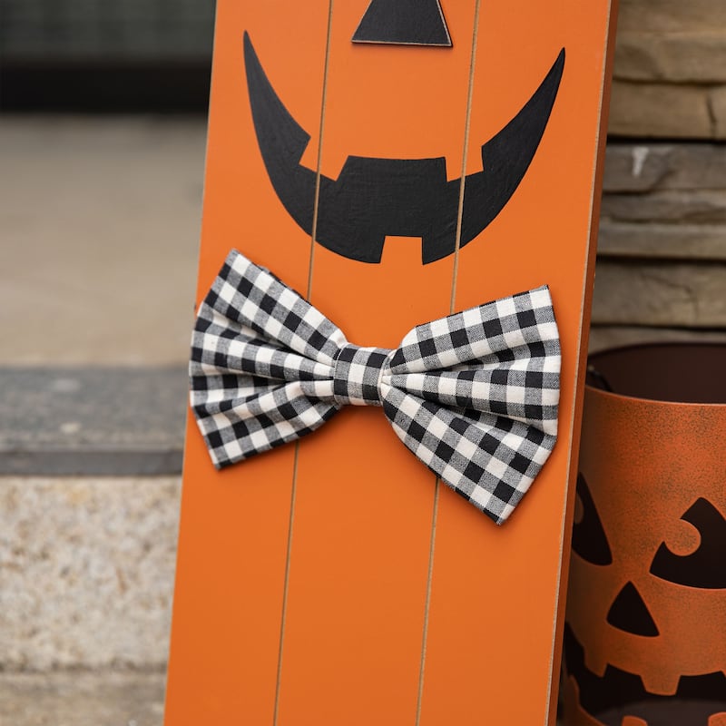Glitzhome Halloween/Fall Double Sided Scarecrow/Pumpkin Porch Decor