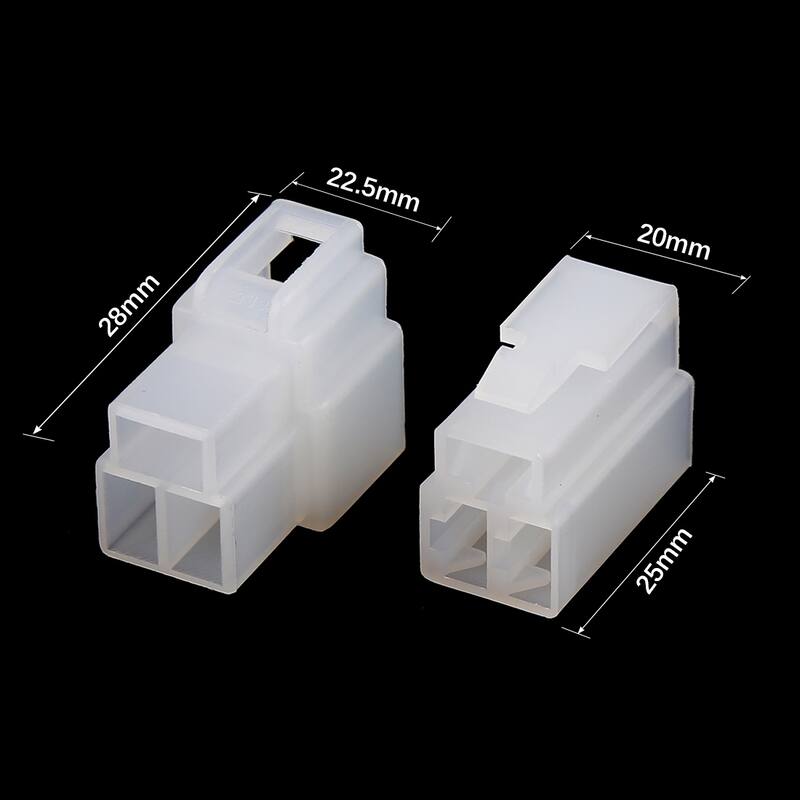 8 Sets 3 Pin Car Vehicle Electrical Wire Connector Male Female Terminal Housing - White