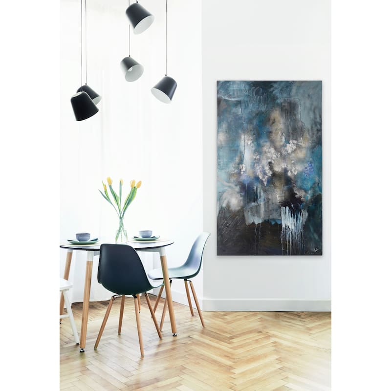 Renwil Infusion 40" Wide Canvas Art, Black