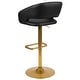 preview thumbnail 129 of 178, Vinyl Adjustable Height Barstool with Rounded Mid-Back