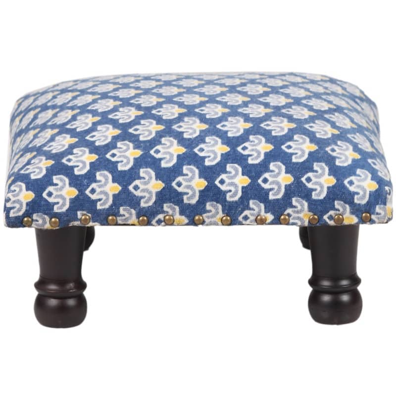 HERAT ORIENTAL Handmade Cotton Upholstered Footstool