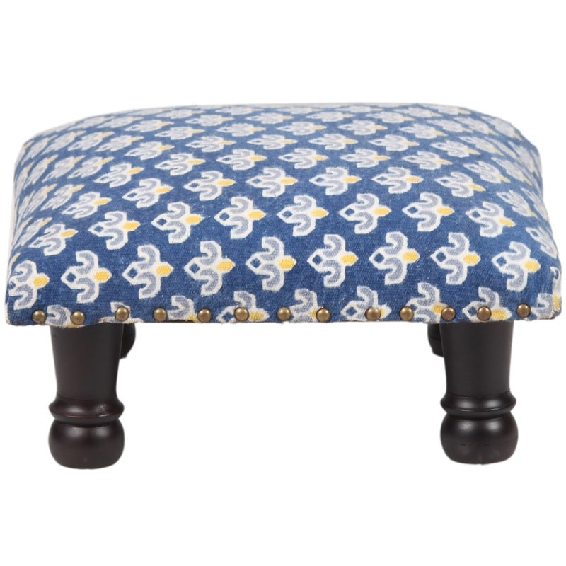 HERAT ORIENTAL Handmade Cotton Upholstered Footstool