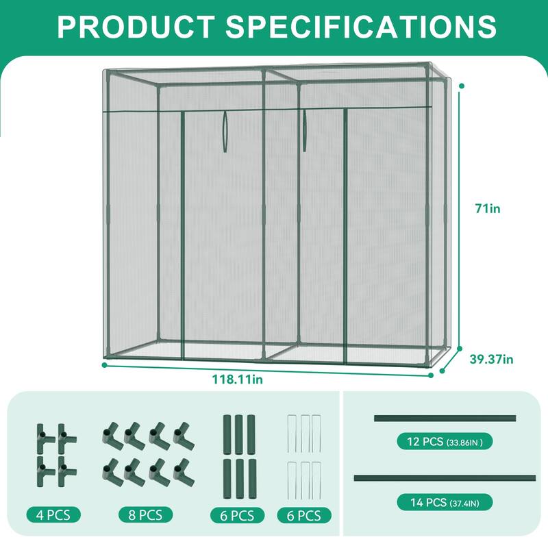 Crop Cages For Garden Plant, Plant Protection Tent With Zippered Door