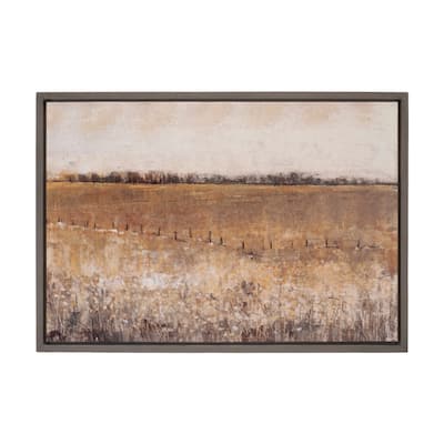 Framed Landscape Canvas Art 34"L