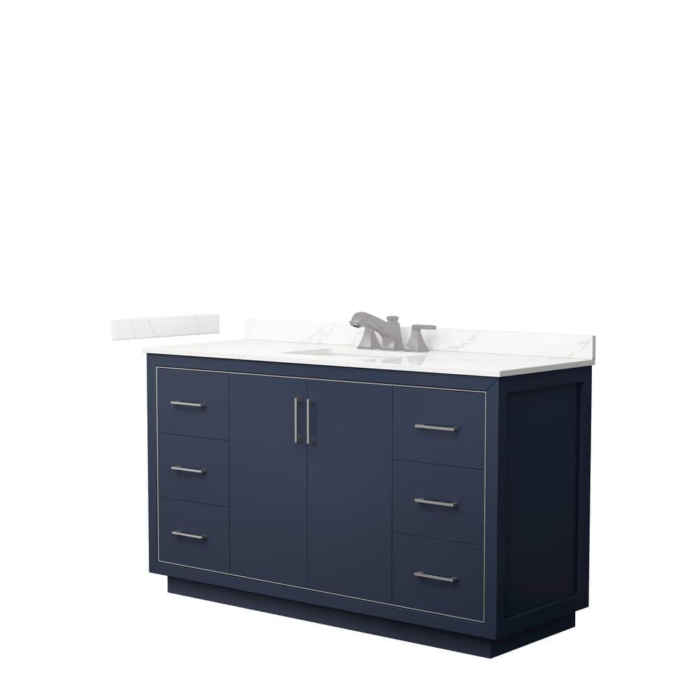Icon 60-inch Single Vanity, Quartz Top