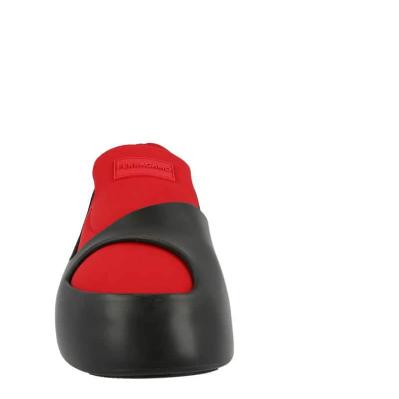 Ferragamo Lunar Paneled Slip-On Sneakers