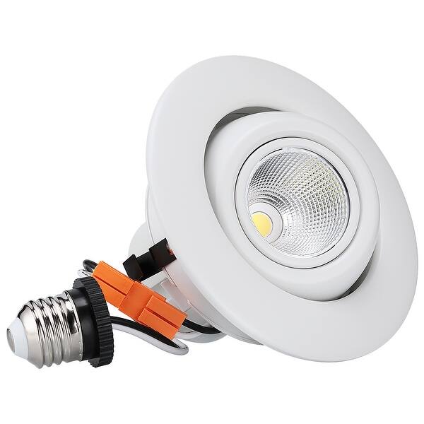 10w 4 Inch Dimmable Gimbal Retrofit Led Recessed Light Overstock 33984744