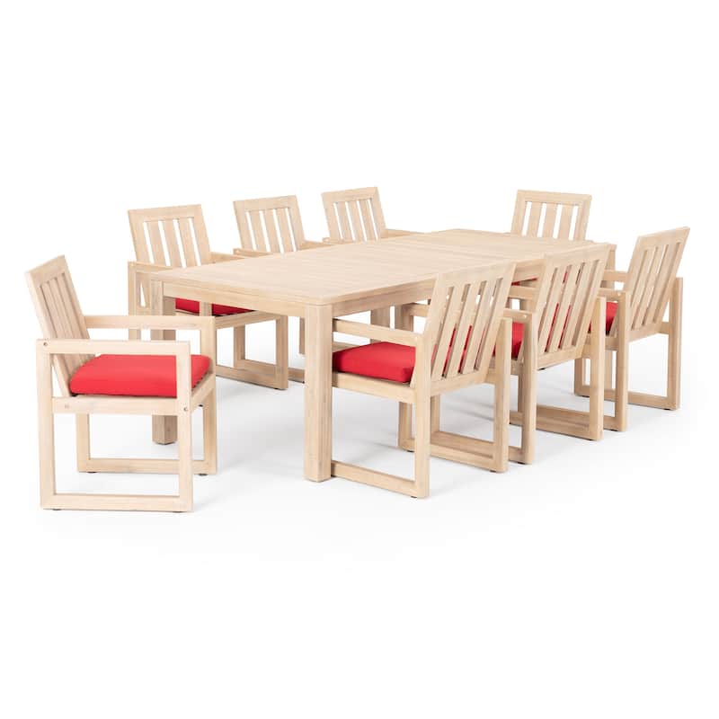Benson 9 Piece Sunbrella Outdoor Patio Dining Set