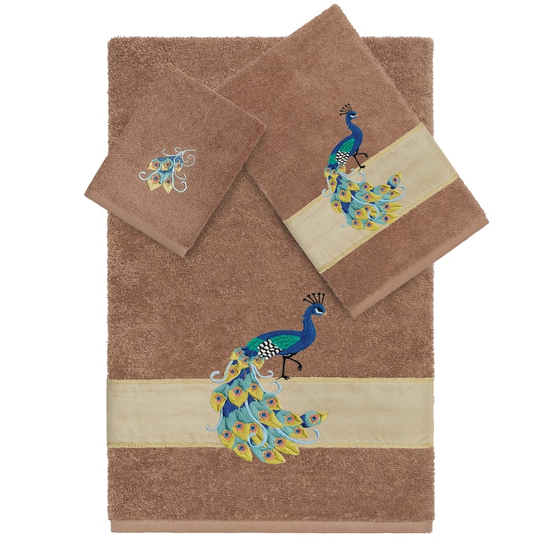 Authentic Hotel and Spa Turkish Cotton Penelope 3PC Towel Set - Latte