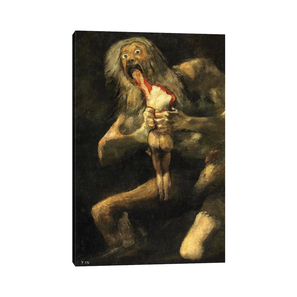 iCanvas "Saturn Devouring One Of His Sons, 1821-23" by Francisco Goya Canvas Print