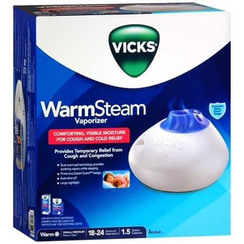 Shop Vicks V150sg 1 5 Gallon Warm Steam Vaporizer White Blue