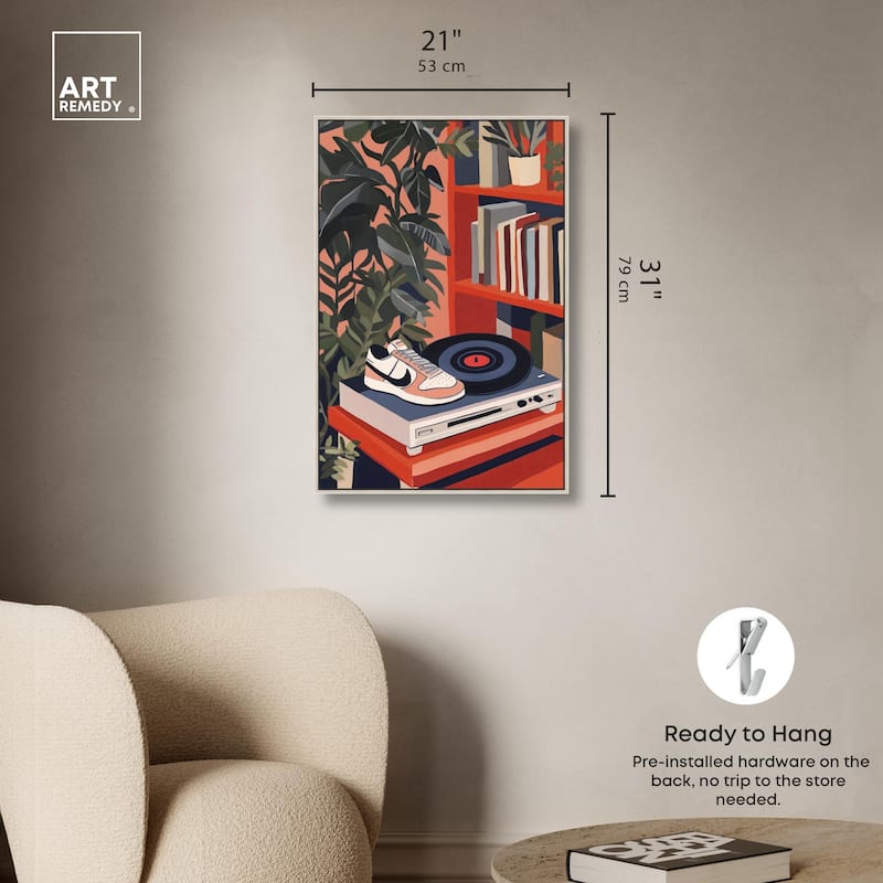Vinyl and Sneaker Canvas by Art Remedy