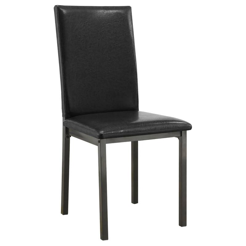 Upholestered Side Chair,Dining Chair (Set of 2) - Black