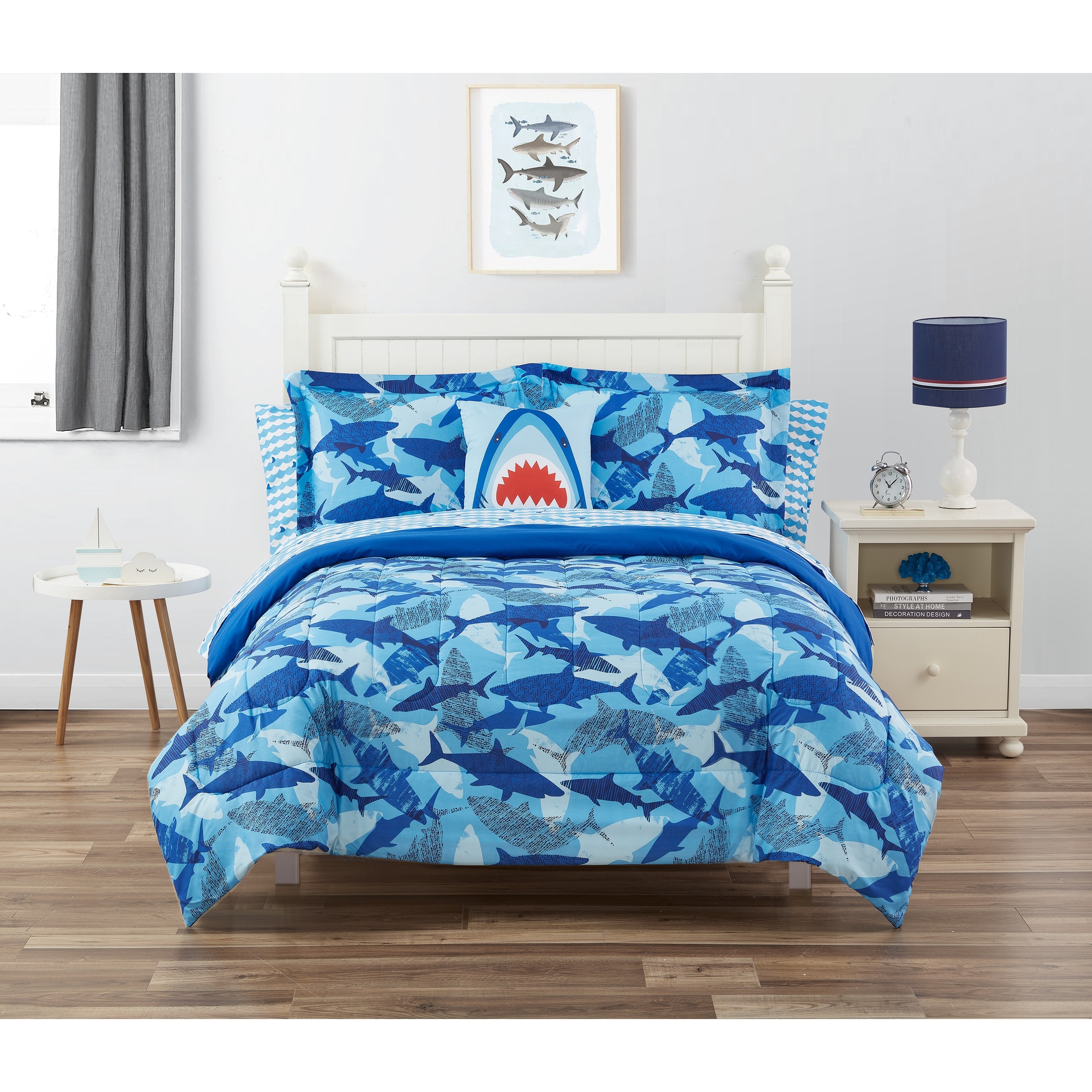 Shark comforter set full on sale