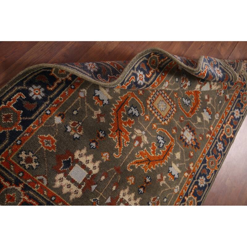 Oushak Oriental Area Rug Handmade Wool Carpet - 4'0"x 5'11"