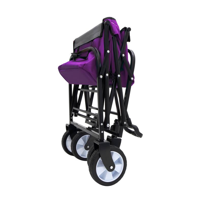 Foldable Wagon with Straps, Beach & Utility Cart, 225lb Capacity