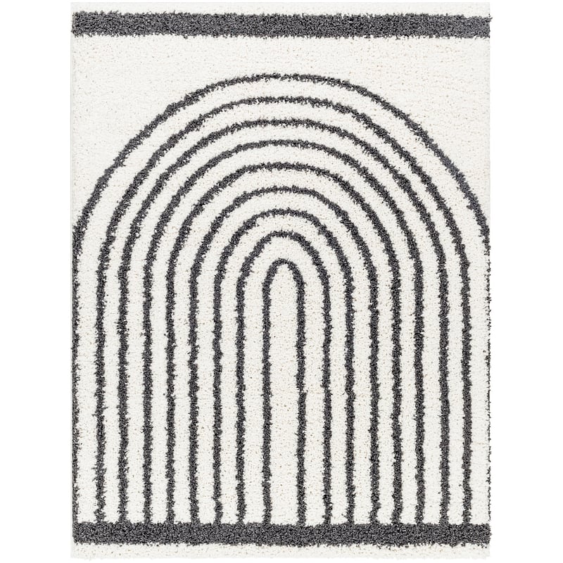 Livabliss Birmingham Playful Arches Plush Area Rug
