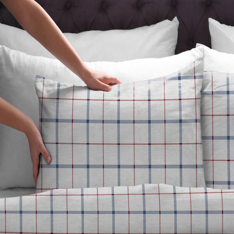 Pointehaven Flannel 180 GSM Brushed Soft Cotton Oversized Duvet Sets