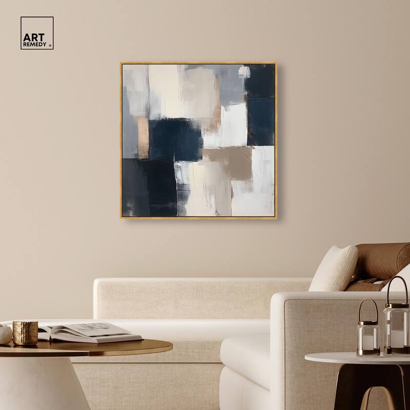 Blue Mood Depth III Canvas by Art Remedy