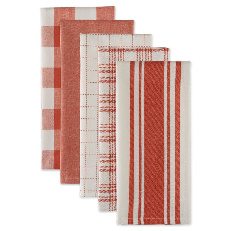 DII Asst Vintage Everyday Dishtowel (Set of 5)