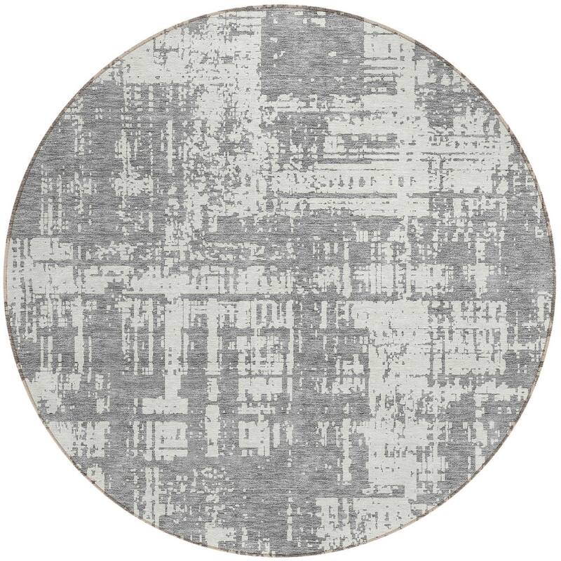 HomeRoots Abstract Transitional Rectangle Outdoor Rug