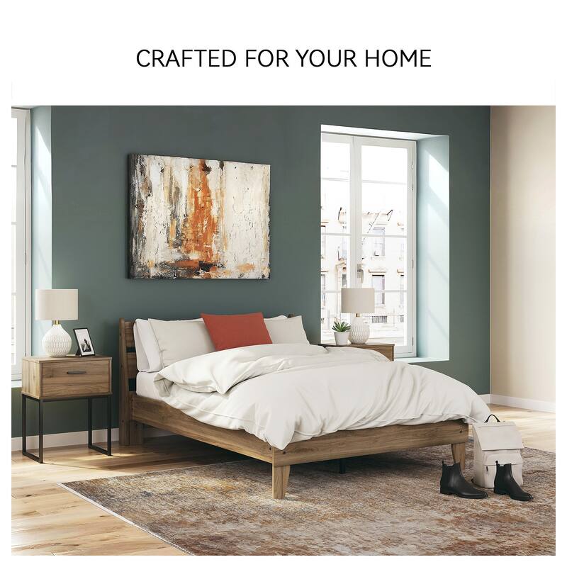 Signature Design by Ashley Deanlow Brown Platform Panel Bed