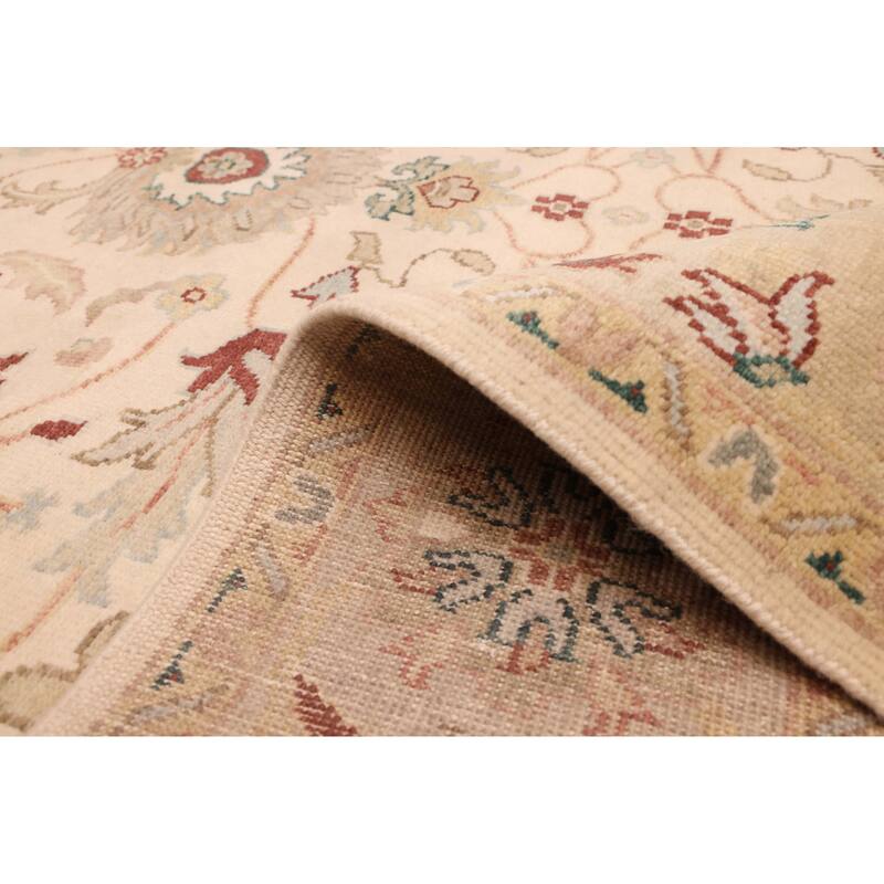 ECARPETGALLERY Hand-knotted Jules Serapi Ivory Wool Rug - 6'1 x 8'10