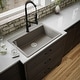 preview thumbnail 2 of 61, Karran Top Mount 33 in. Large Single Bowl Quartz Kitchen Sink