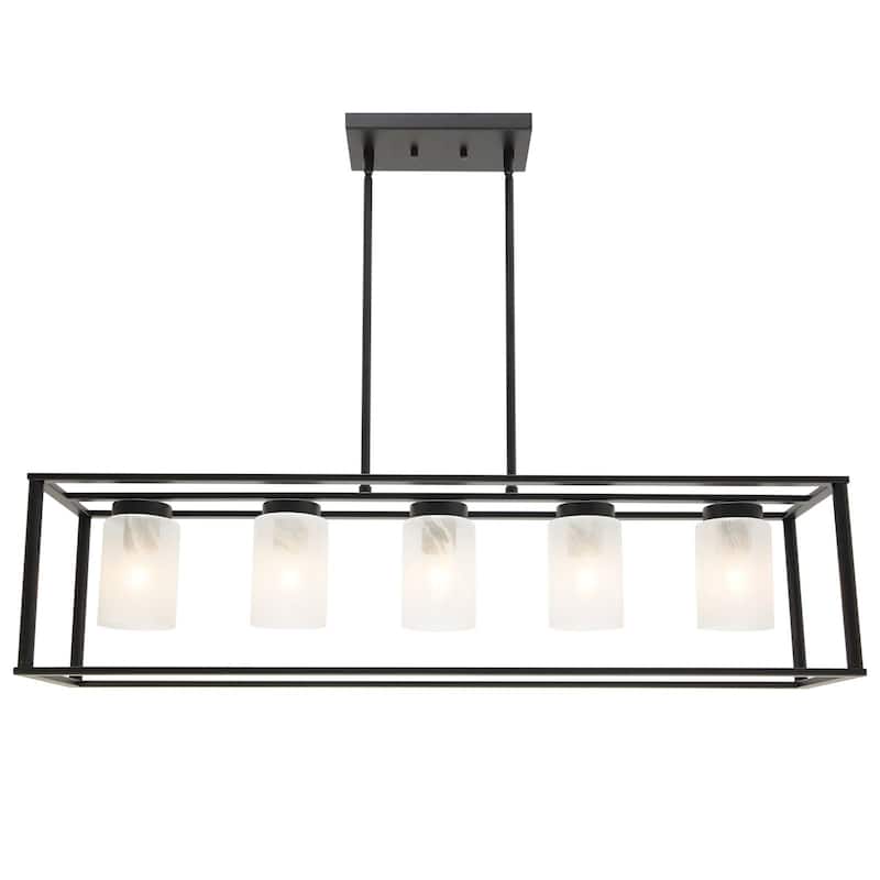 Statement 5-Light Industrial Pendant Light