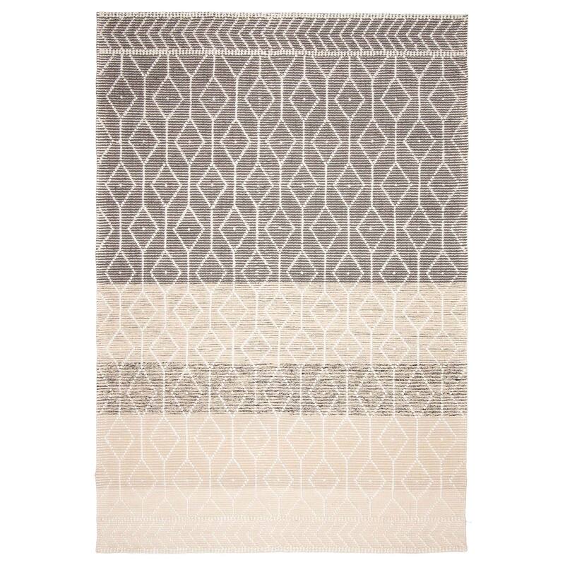 ECARPETGALLERY Braid weave Sienna Grey Wool Rug - 6'3 x 9'0 - Dark Grey - 6'3 x 9'0