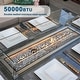 preview thumbnail 5 of 15, Outdoor Wicker Patio Rectangle Gas Fire Pit Table Set with 6 Chairs by Moda Furnishings (Including Rain Cover)