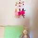 preview thumbnail 2 of 4, Handmade Pink Ballerina Felt Nursery Mobile