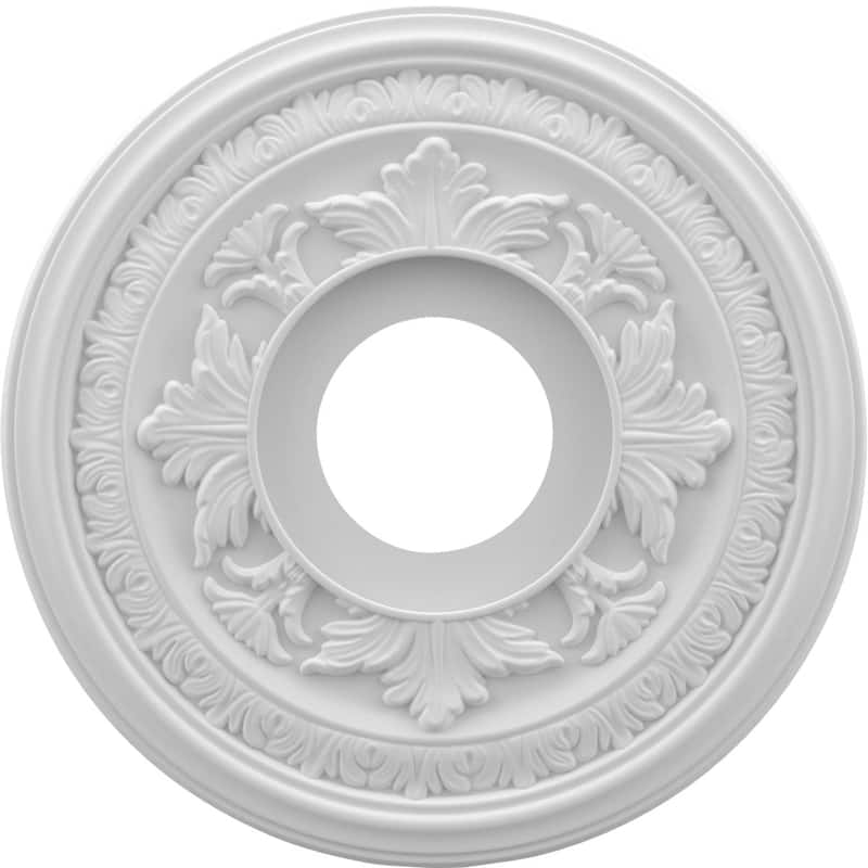 3 1/2" Inside Diameter - Baltimore Thermoformed PVC Ceiling Medallion - 13" Outside Diameter - Unfinished