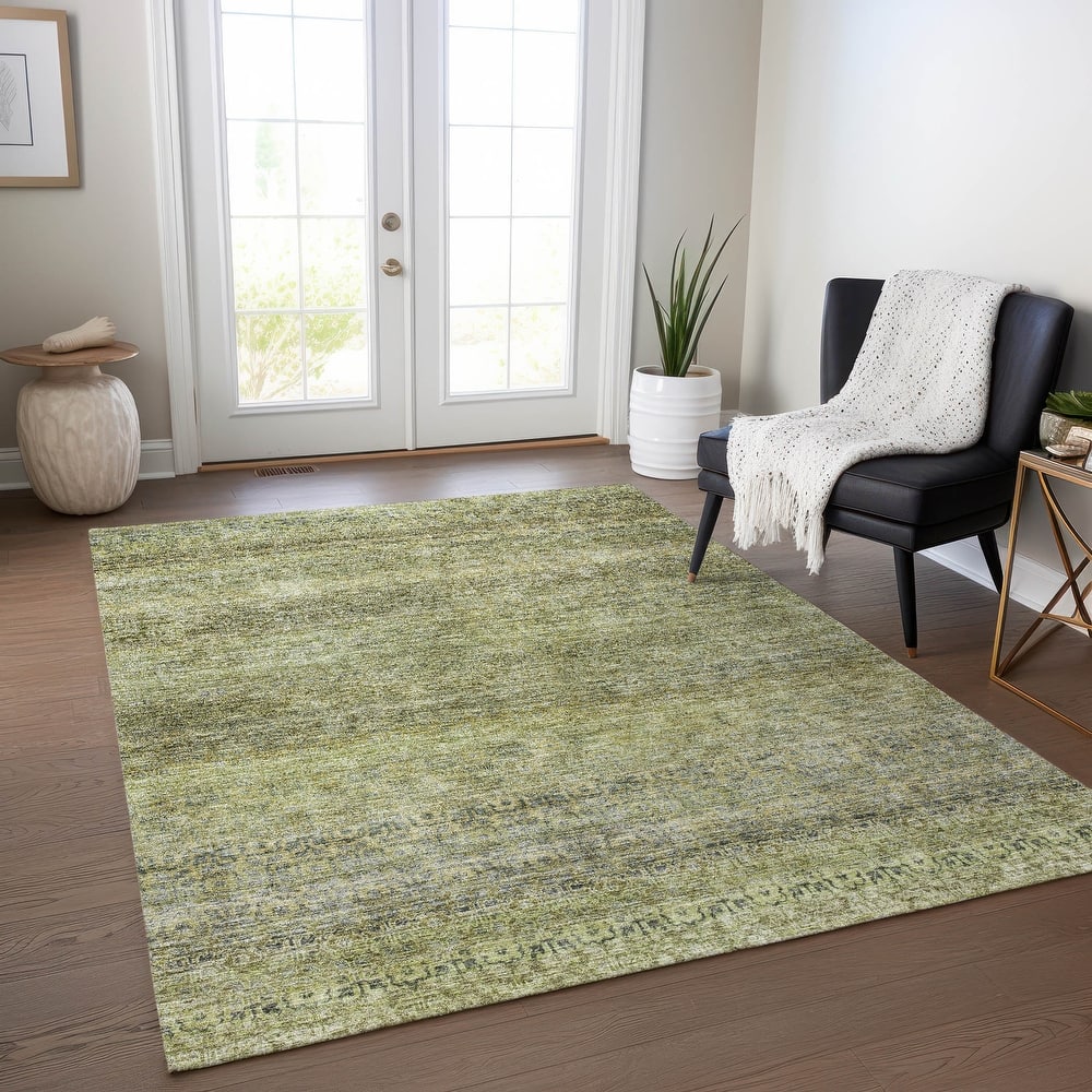 Machine Washable Indoor/ Outdoor Ombre Chantille Rug