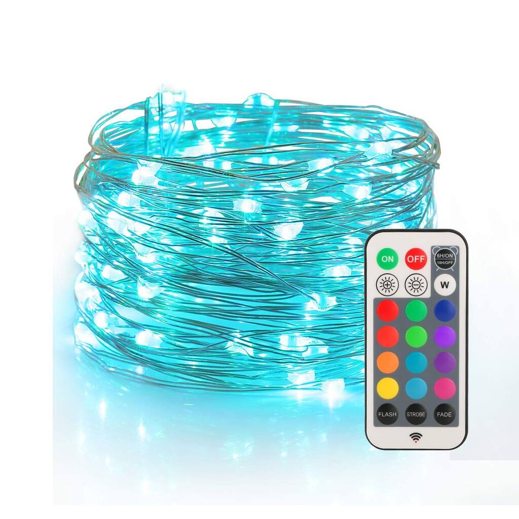 Fairy Lights USB Plug-in String Lights with RF Remote - Medium