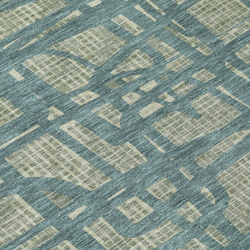 Machine Washable Indoor/ Outdoor Modern Centurion Chantille Rug
