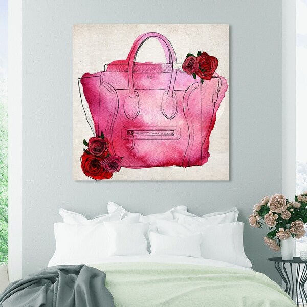 Oliver Gal 'Spoil Me Please!' Fashion and Glam Wall Art Canvas