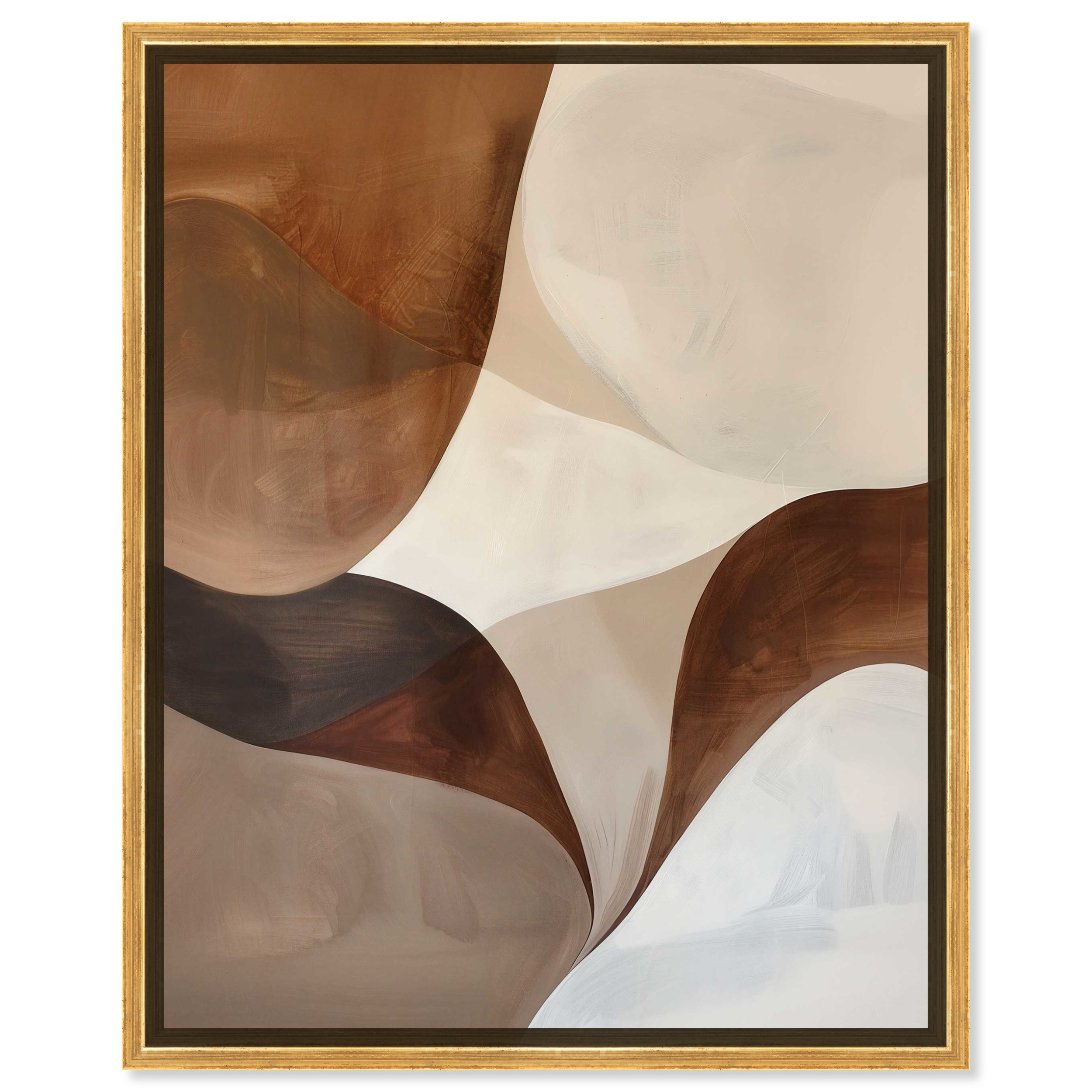 Art Remedy Dream Away Ii Framed Abstract Shapes 1 Piece Canvas Wall Art