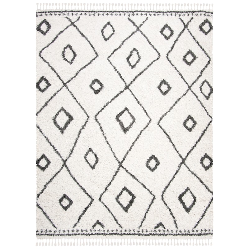 SAFAVIEH Moroccan Fringe Shag Dagny 2-inch Thick Rug