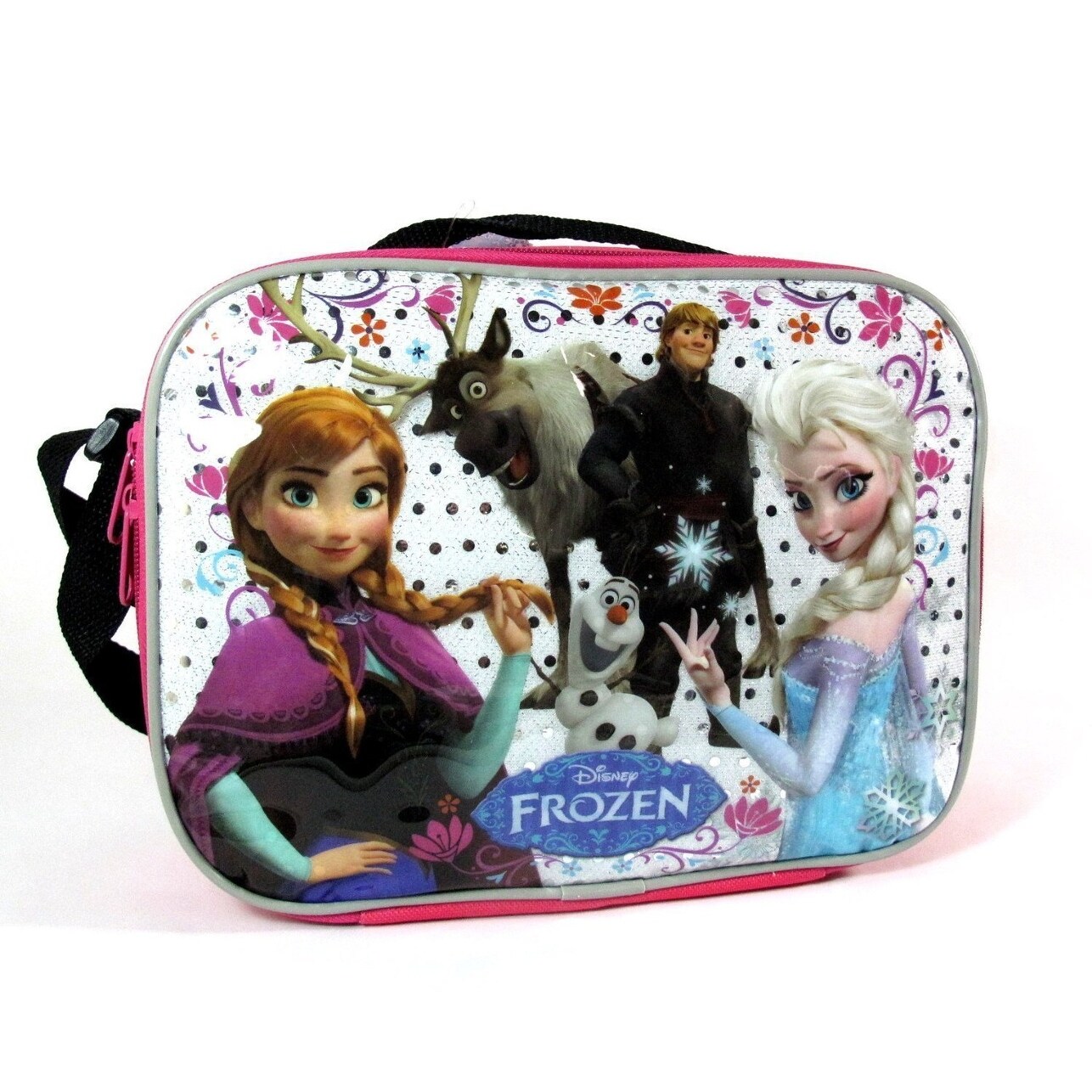Shop Disney Frozen Lunch Bag With Strap Features Elsa Anna Olaf