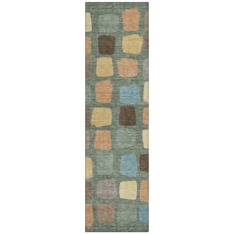 Machine Washable Indoor/ Outdoor Casual Hoppy Chantille Rug